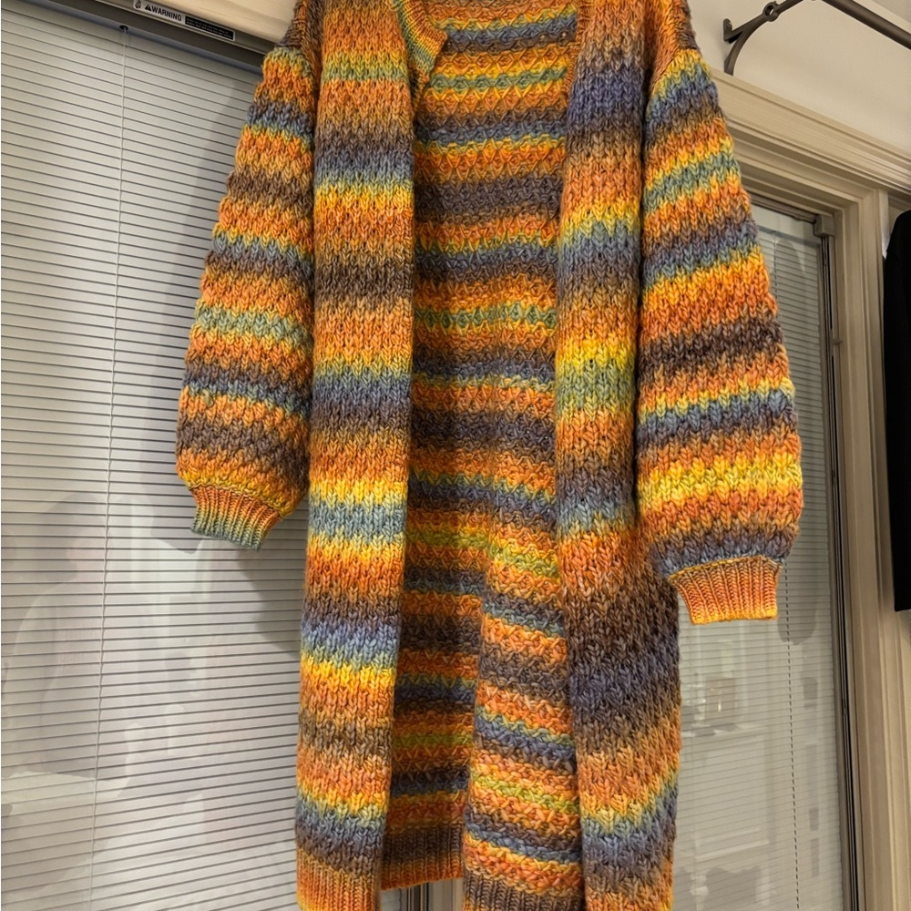 Vince Camuto Vibrant Striped Cardigan